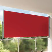 Tenda Laterale Retrattile per Patio-Tenda parasole per balcone 160x300 cm Rossa