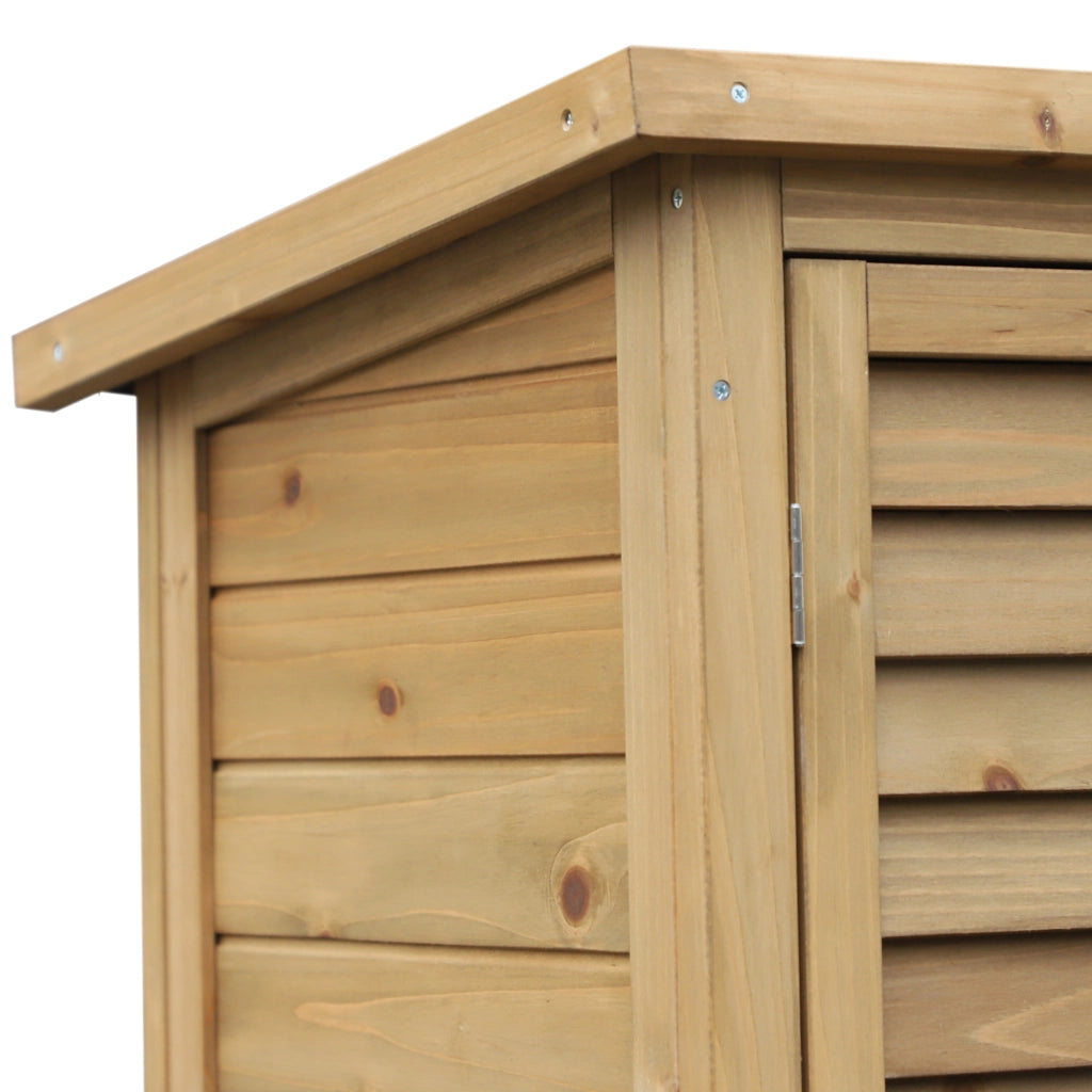 Armadio da giardino ¨C zephmum ¨C giallo 87x46.5x96.5 cm