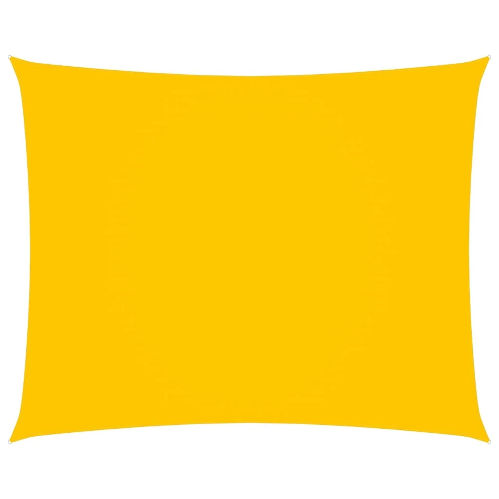 Vela ombreggiante/ombrellone rettangolare in tessuto Oxford 3,5 x 4,5 m giallo 02_0009643