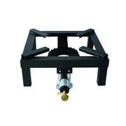 EcoPrice Fornellone Gas 1 Fuoco 40x40cm Nero