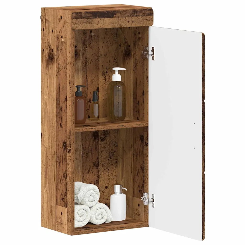 Armadio da bagno a muro TULUM Legno vecchio 37 x 24,5 x 86 cm