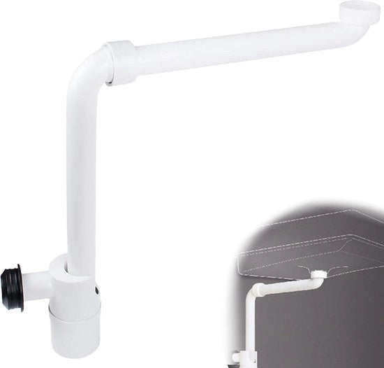Wastafel Sifon Spaziale - 1 1/4 Pollici di Connettore - Regolabile - Bianco .