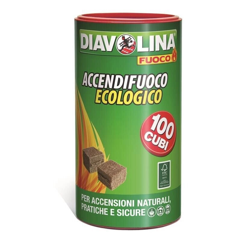 DIAVOLINA ACCENDIFUOCO NATURA BOX 100 PEZZI