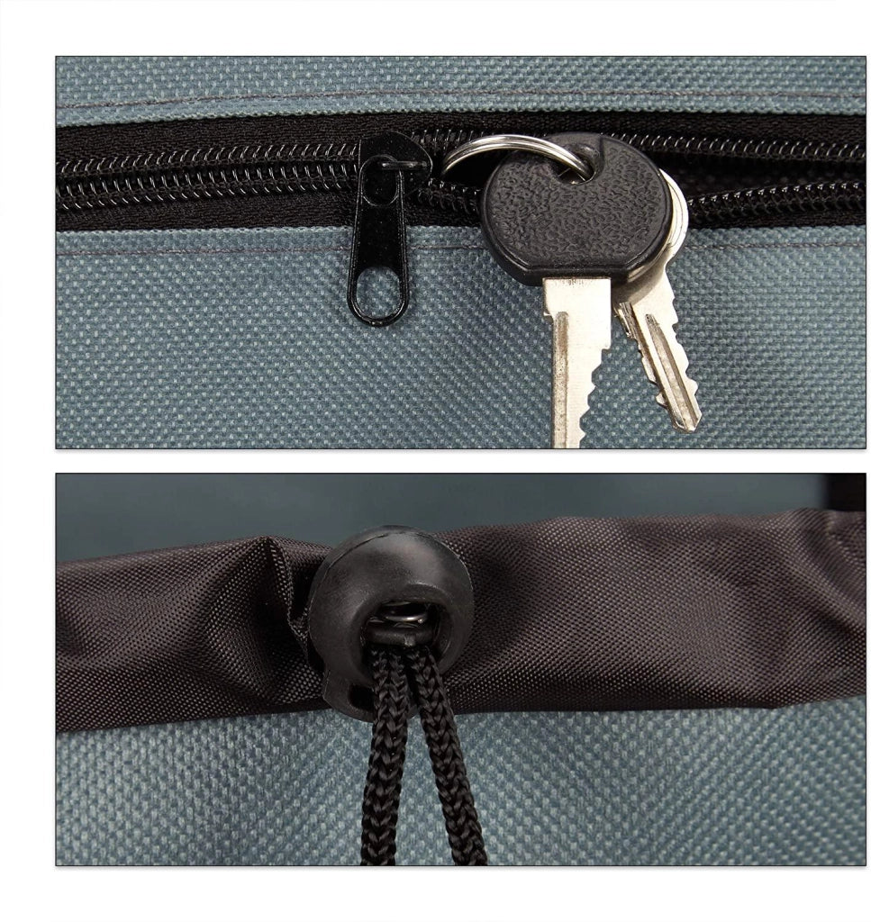 Carrello della spesa pieghevole con borsa rimovibile 28 litri carrello della spesa con ruote grigio 13_0000707