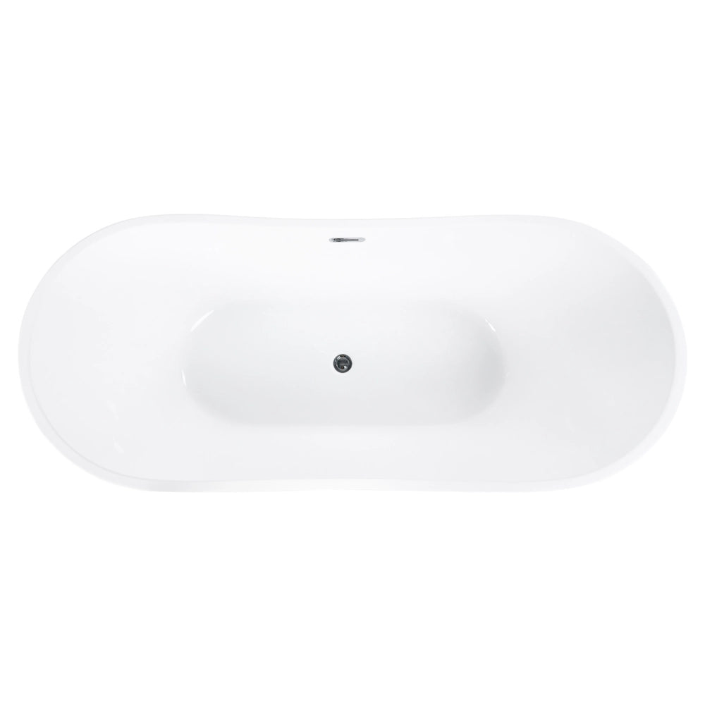 Vasca da bagno nera con argento sanitario singolo acrilico 170 x 77 cm autoportante moderno