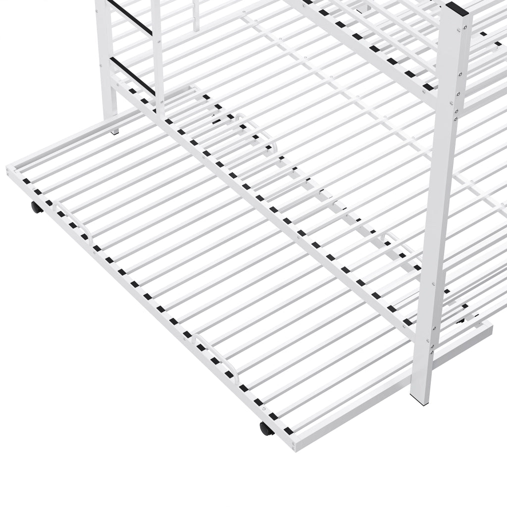 letto a castello metallo bianco opaco 140 x 200 cm