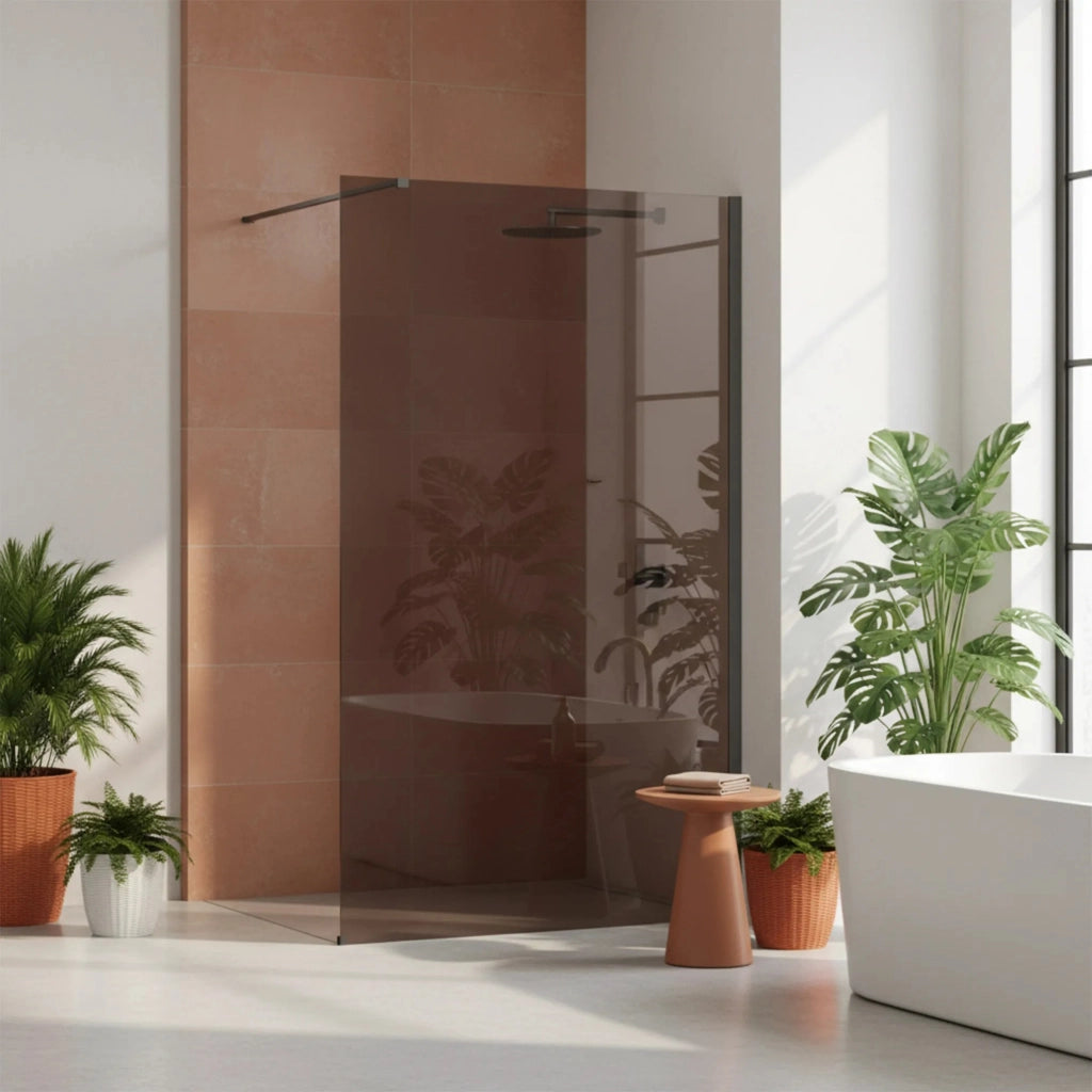 Parete Doccia Rea Flexi Brown / Titan 100