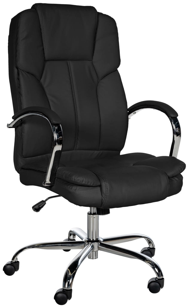 Poltrona ufficio XXL Xanthos in similpelle nero