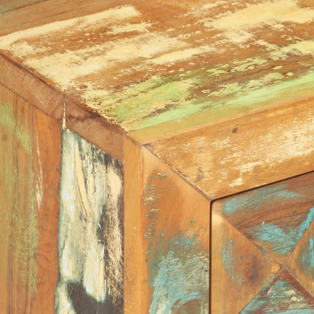 Comodino | Armadio da Notte | Mobiletto da notte 40x30x50 cm in Legno Massello di Recupero