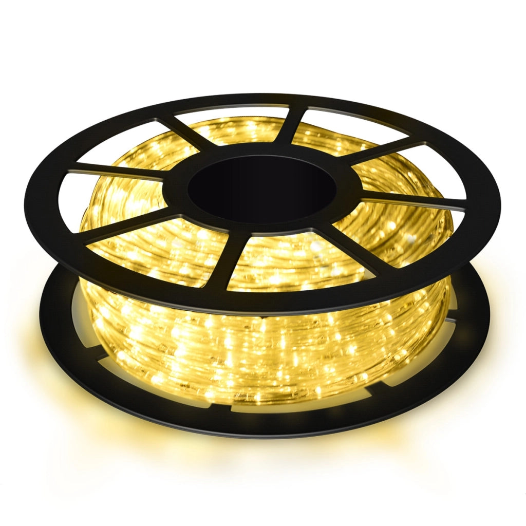 30m Tubo luminoso luci natalizie con 1080 led bianco caldo Luce led striscia decorazione di Natale-Luminarie