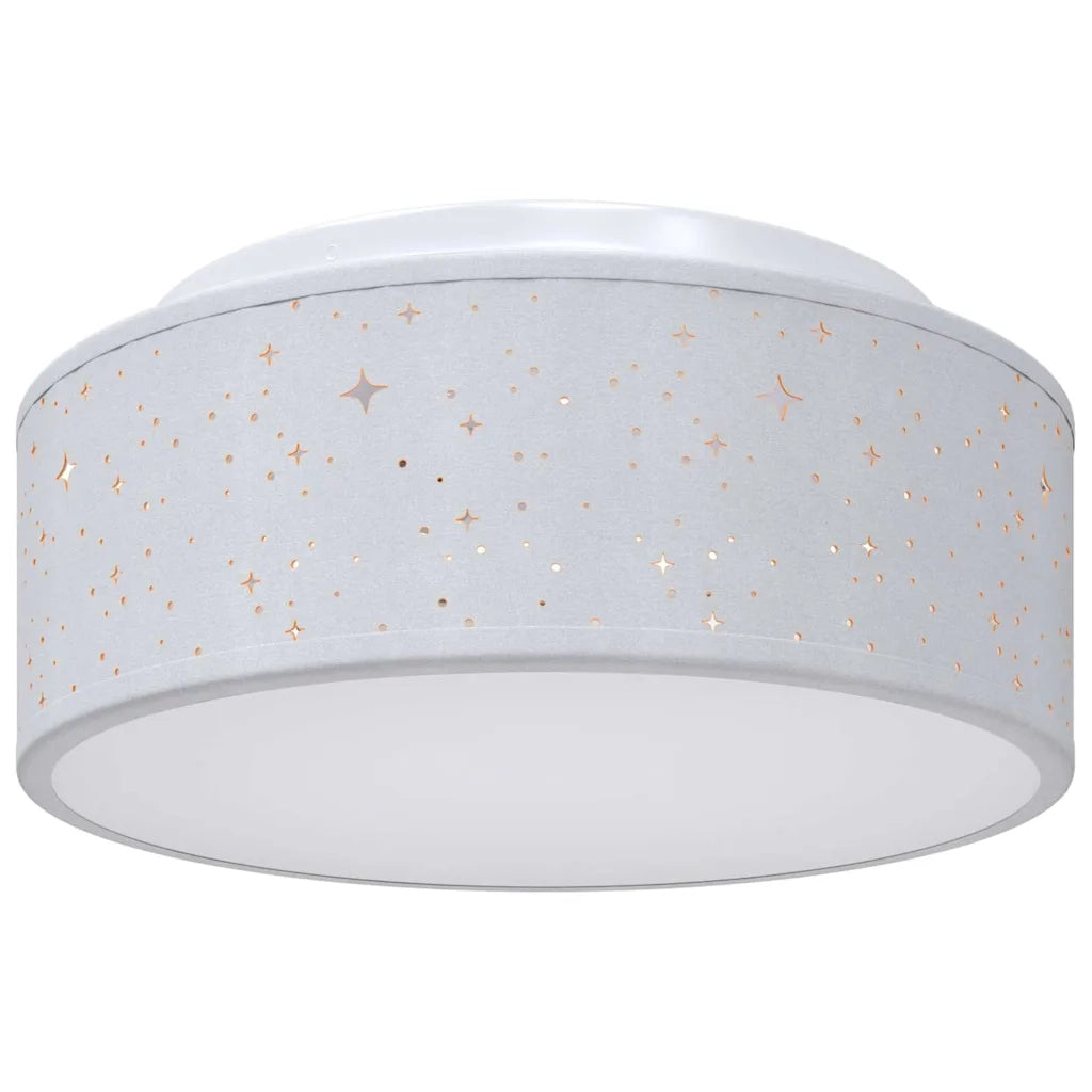 Lampada da soffitto Grigio 30 x 30 x 13,5 cm Tessuto CFW3910865