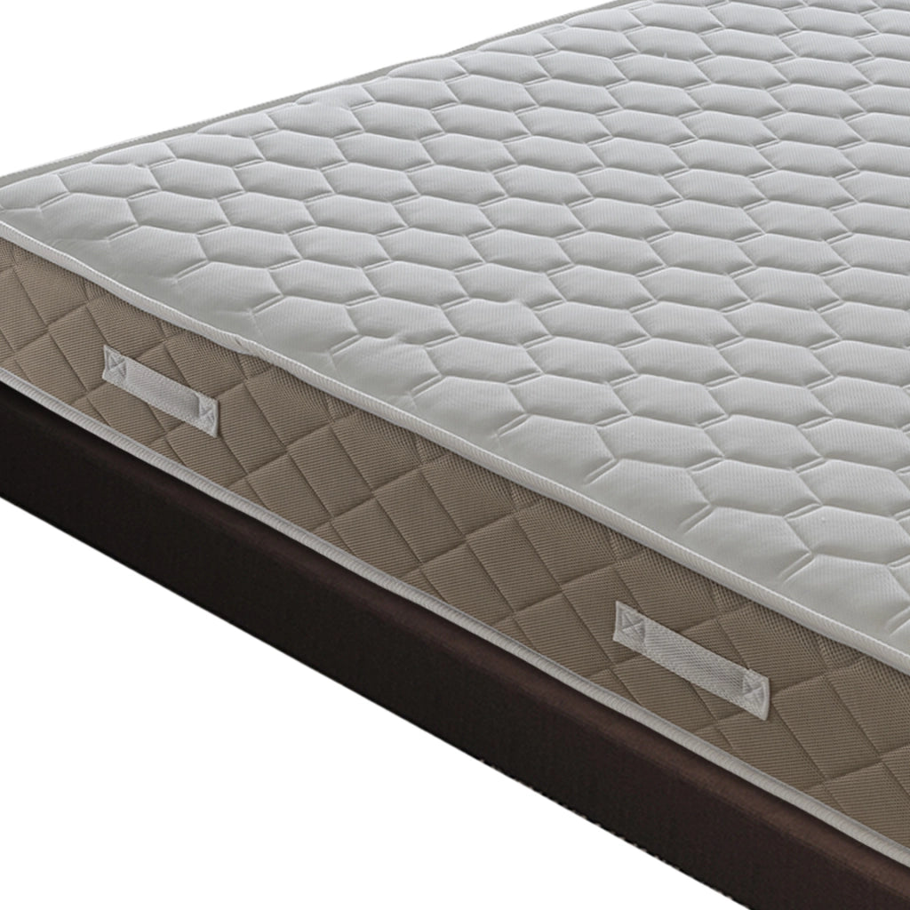 Materasso Piazza e Mezza 140x190 a molle insacchettate e memory foam, Gold Relax, Alto 25 cm, 4 cm memory Gel