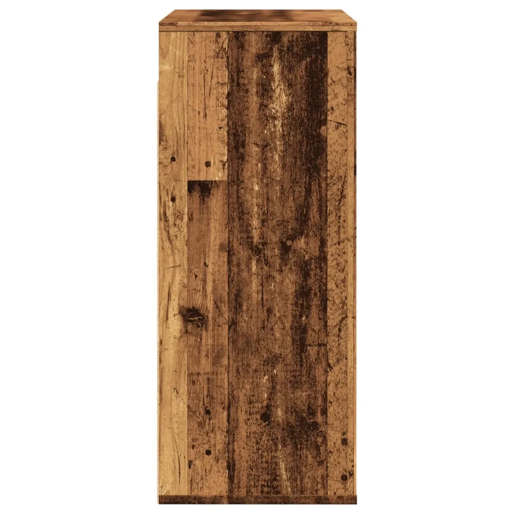 Mobile a Parete Legno Antico 80x33x80 cm in Legno Multistrato 857087