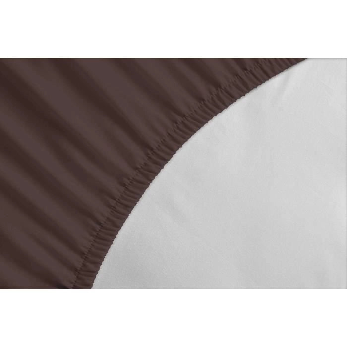 Lenzuolo con angoli - LOVELY HOME - LH71594 - 180x200+30 cm - Marrone