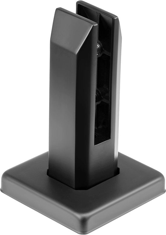 Supporto quadrato per vetro, 4 pezzi, per vetro di 8-12 mm, supporto per vetro in acciaio inox 304, 0,3 cm spessore, supporto per vetro per balcone, giardino, terrazza, scala