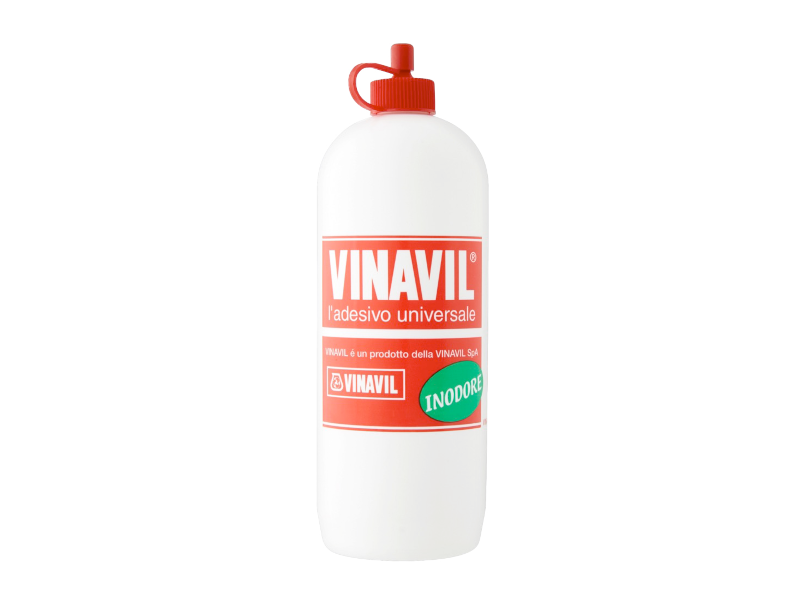 Colla vinilica bianca Vinavil tappo rosso adesivo universale inodore - 250 g