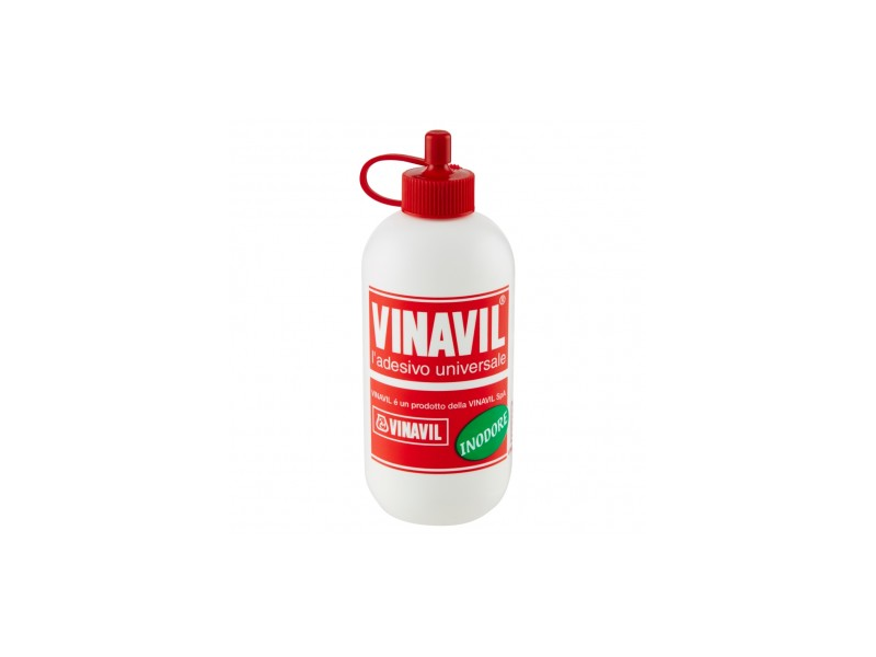 Colla vinilica bianca Vinavil tappo rosso adesivo universale inodore - 100 g