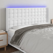 Testiera ad Orecchio-Testata con Orecchie Bianco 183x16x118/128 cm in Similpelle 145819