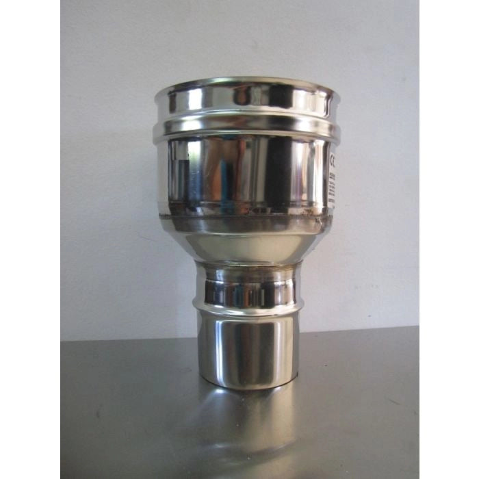 Riduzione/Aumento di diametro per canna fumaria  ACCIAIO INOX AISI 316 -VARIE MISURE- ø M 100 / 130 F ø