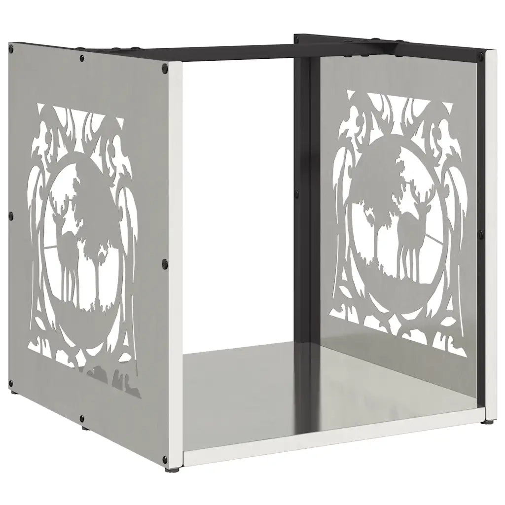 Rastrelliera per Legna da Ardere 40x40x40 cm in Acciaio Inox CFW3577326