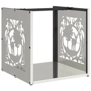 Rastrelliera per Legna da Ardere 40x40x40 cm in Acciaio Inox CFW3577326