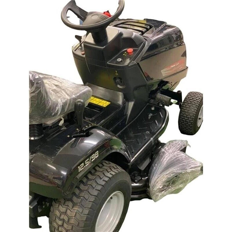 TRATTORINO 12,5 CV TOSAERBA MULCHING TWIN CUT CON MOTORE A SCOPPIO 414 CC
