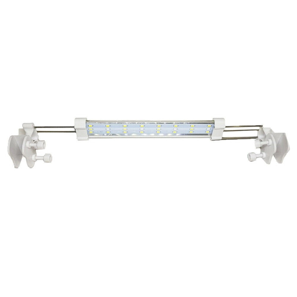 Trade Shop - Lampada Luce Plafoniera Led Per Acquario Allungabile Per Bordo Vasca 8 Watt -
