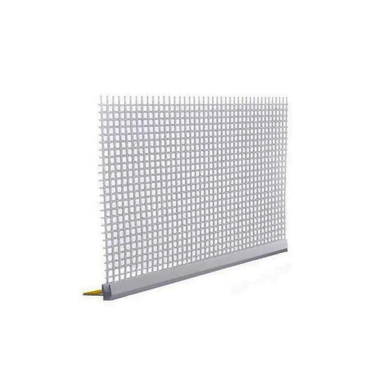 Profilo in pvc con rete in fibra di vetro per finestre e porte 6mm barra 2.5 m bianco