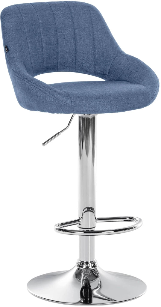 Sgabello bar Milet tessuto cromato 3
