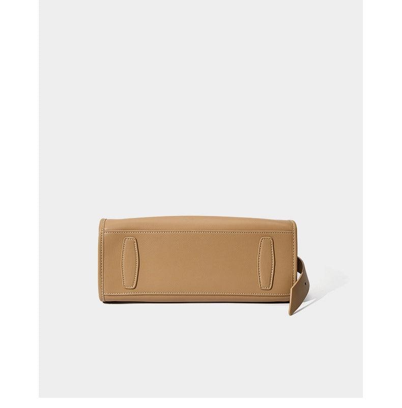 Borsa a tracolla da donna stile retr¨° in vera pelle, colore bronzo.