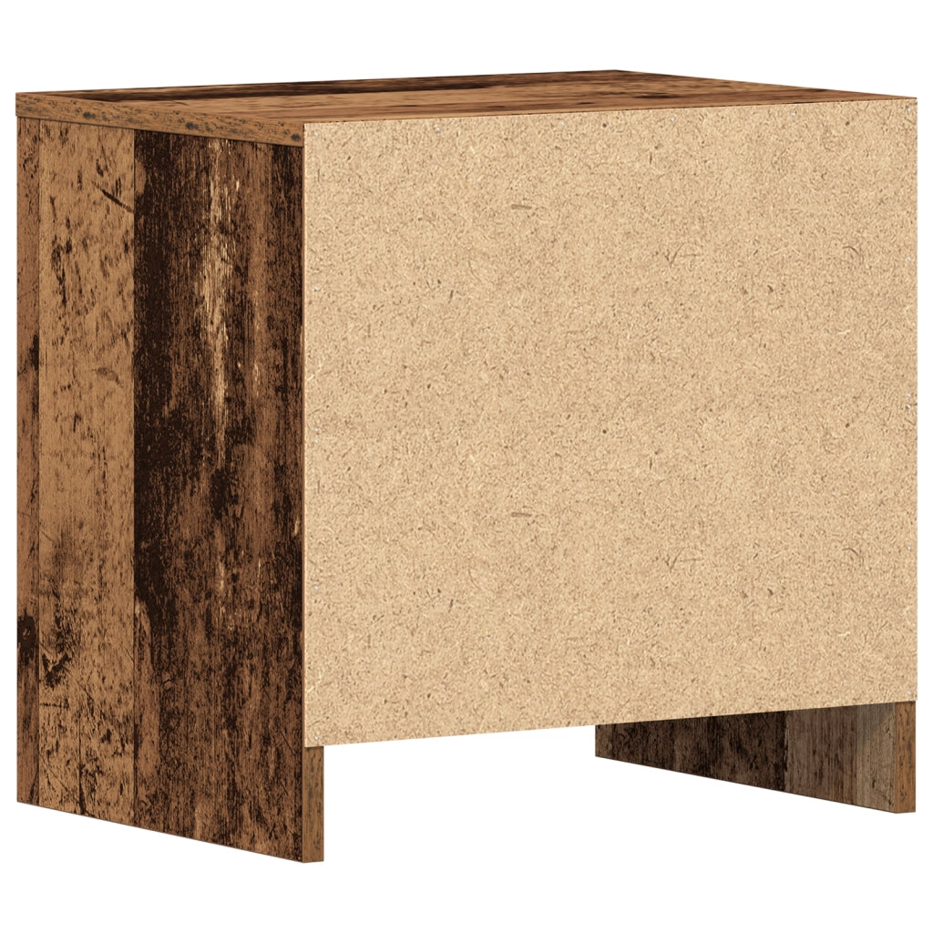 Comodino 2 pcs Legno Vecchio 45x34x44,5 cm Legno Ingegnerizzato
