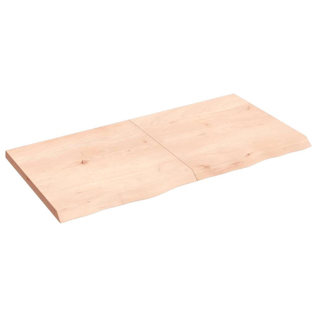 Piano Bagno 120x60x(2-4) cm in Legno Massello Non Trattatocod mxl 95898