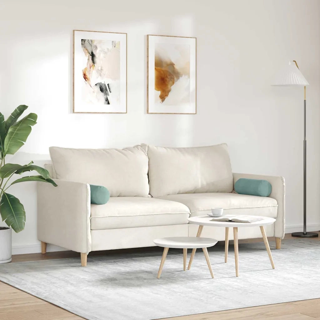 Cuscini a rullo 2 pz | Cuscini per sedie Verde Mare ? 15 x 40 cm Tessuto in Cords