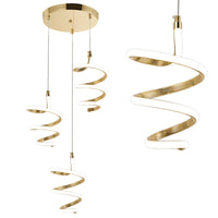 Lampada A Sospensione Led G075-3cpr Gold