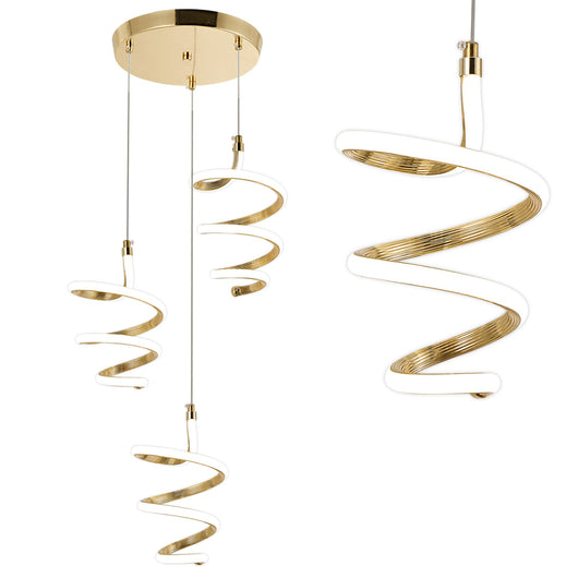 Lampada A Sospensione Led G075-3cpr Gold