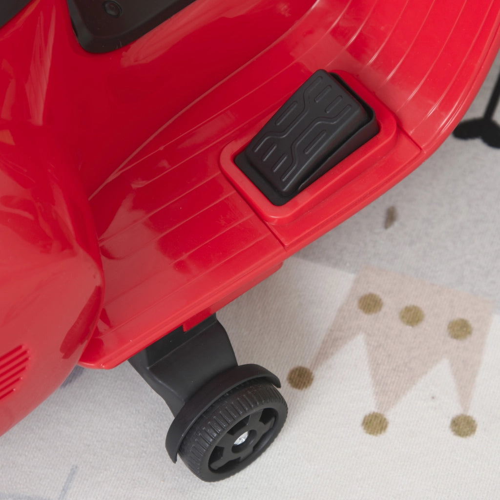 Motocicletta Elettrica Vespa per Bambini ¨C zephmum ¨C Rosso con Luci LED e Suono
