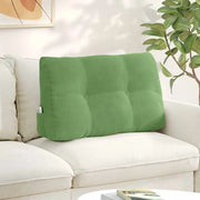 Cuscino per Schiena Verde chiaro 80 x 24 x 50 cm Velluto 42014432