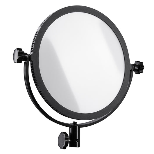 Soft LED 300 Lampada rotonda fotografica, Pannello LED piatto per fotografia 30 W, Luce per video e foto con staffa a U, temperatura colore 5600 K