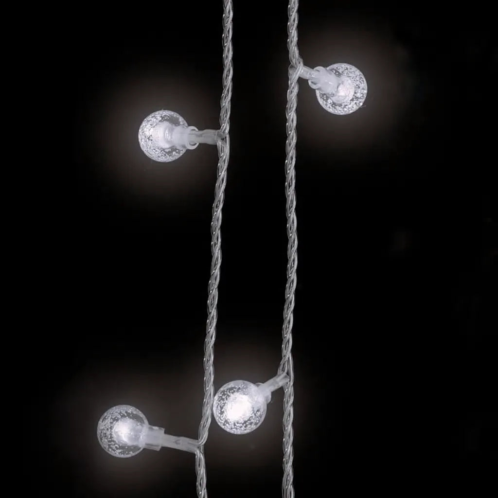 Filo di Luci Sferiche 20m 200 LED Bianco Freddo 8 Funzioni 328811