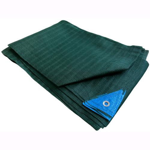 Telo Antispina Rete per raccolta Olive 6x6 mt - 33 gr/mq con Apertura Centrale colore Verde con Angoli Rinforzati