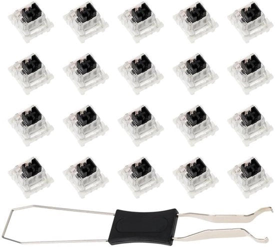 Schakelaar meccanica da tastiera - 20 pezzi - 3 pin - impermeabile - compatibile con tastiere meccaniche MX.