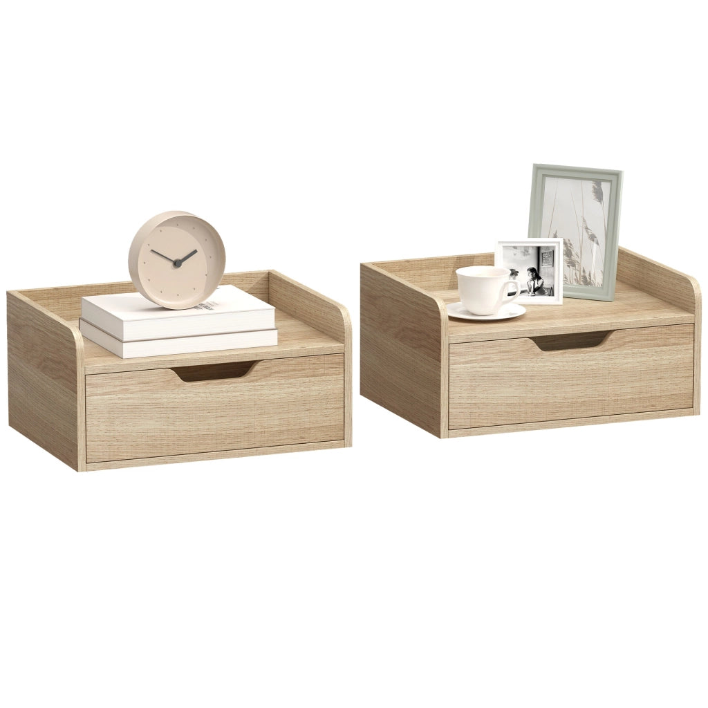 Comodino ¨C zephmum ¨C legno naturale 40x30x19,5cm