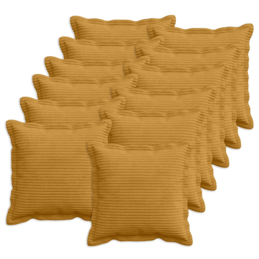 Federa 12 pz HOUTEN Giallo 40 x 40 cm corduroy 916812