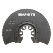 LAMA SEMICIRCOLARE PER LEGNO mm. 85  - GRAPHITE