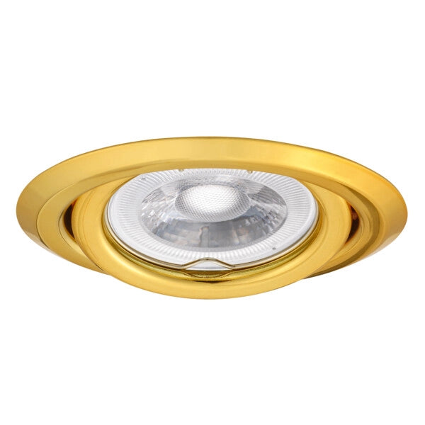 Faretto incasso tondo oro orientabile GX5.3/GU10 10W ARGUS Kanlux