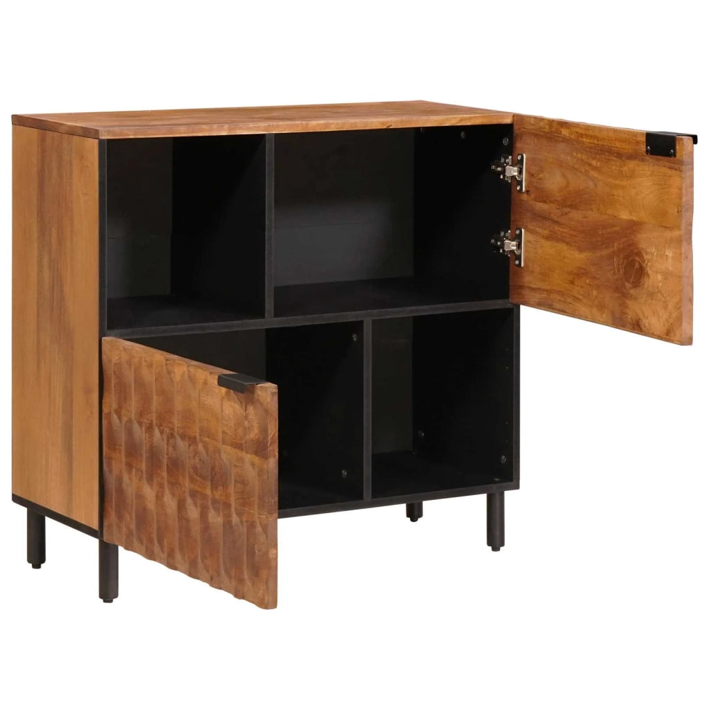 Credenza con porta Finitura Marrone Acacia 80 x 33 x 75 cm 4017927