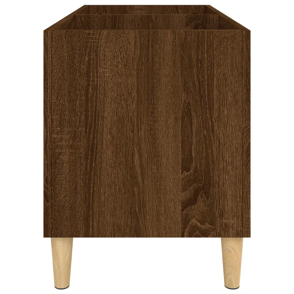 Mobile Porta Dischi Rovere Marrone 74,5x38x48 Legno Multistrato 831964
