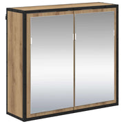Scaffale da parete con porta Rovere artigianale 65 x 20 x 60 cm CFW1807545