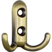 APPENDIABITI A 2 GANCI 45X45 MM BRONZO SFUMATO- 25,0 pz
