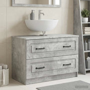 Armadio per Lavabo da Bagno UTRECHT Grigio Cemento 897678